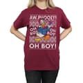 Miniatyrbilde 3 av 5: Disney Womens/Ladies Donald Duck Christmas Fair Isle Cotton Boyfriend T-Shirt