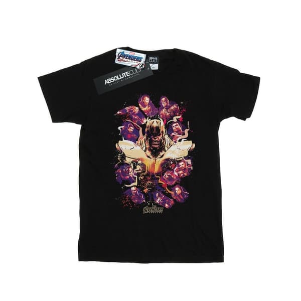 Marvel Avengers Endgame Movie Splatter T-shirt för herrar Black 5XL