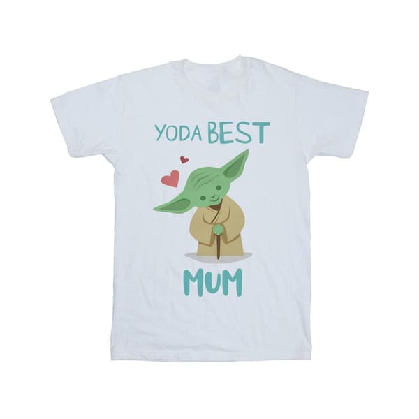 Star Wars Girls Yoda Best Mum Cotton T-Shirt