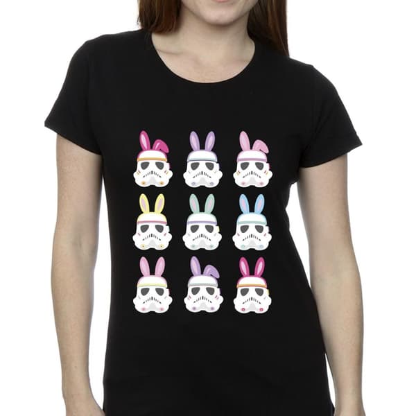 Star Wars Womens/Ladies Stormtrooper Easter Bunnies Cotton T-Shirt