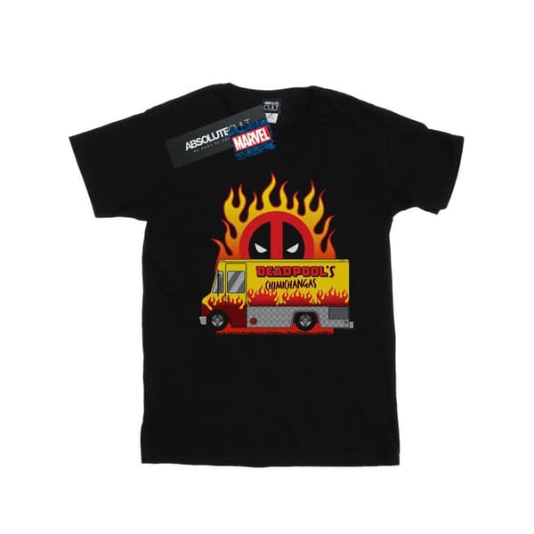Marvel T-shirt i bomull "Deadpool Chimichangas Van" för flickor
