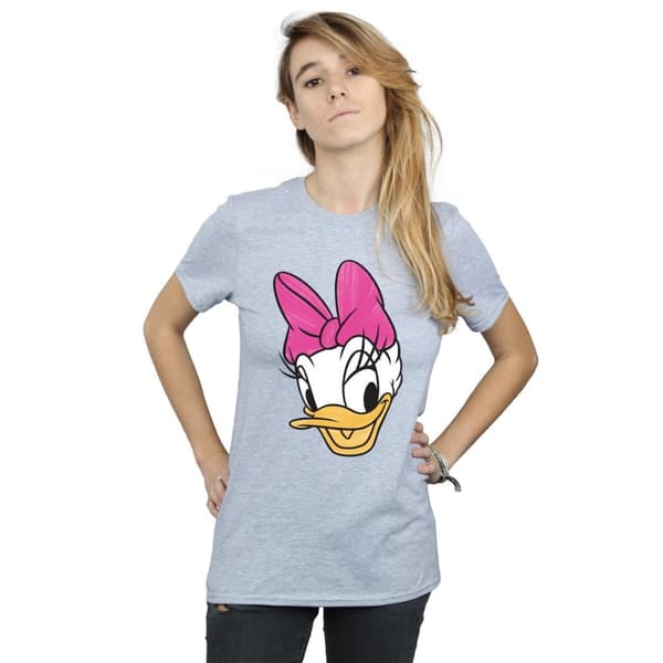 Disney Dam/dam Daisy Duck Head - pojkvänströja i målad bomull