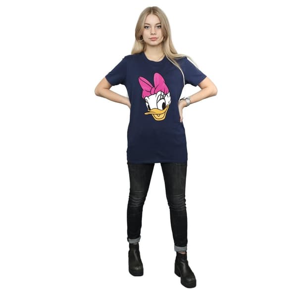 Disney Dam/dam Daisy Duck Head - pojkvänströja i målad bomull