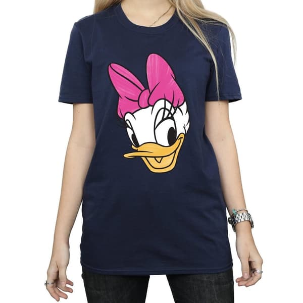 Disney Dam/dam Daisy Duck Head - pojkvänströja i målad bomull