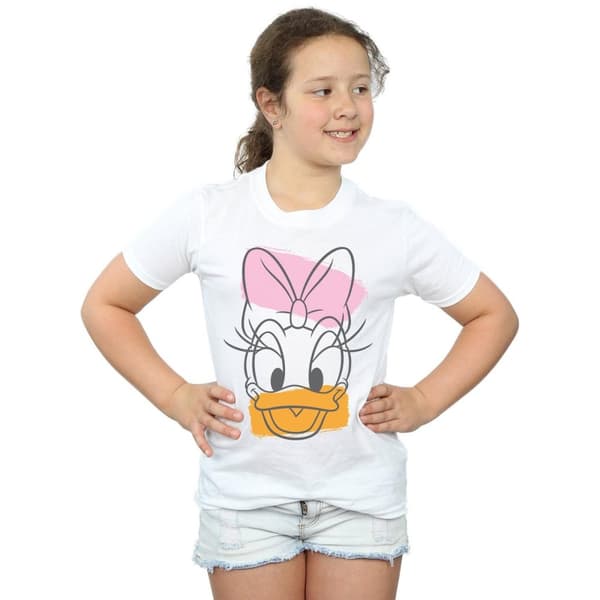 Disney Daisy Duck Head T-shirt i bomull för flickor