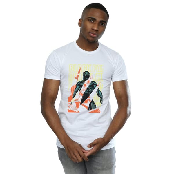 Marvel Mens Avengers Black Panther Collage T-shirt