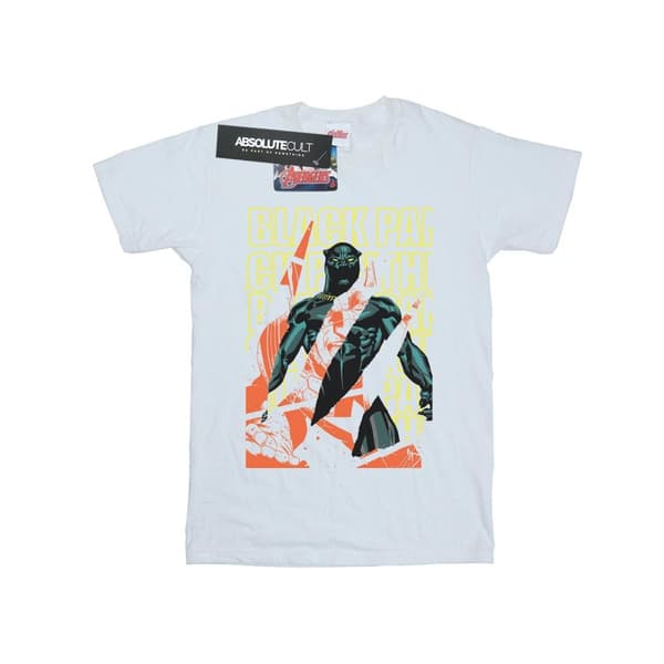 Marvel Mens Avengers Black Panther Collage T-shirt