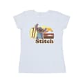 Miniatyrbild 1 av 3: Disney Dam/Tjej Lilo And Stitch Bitten Surfboard Bomulls-T-shirt