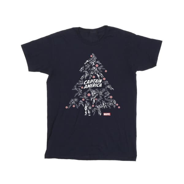 Marvel Kapten Amerikas julgran - T-shirt för pojkar