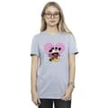 Miniatyrbild 2 av 3: Disney Dam/Tjej Musse Pigg Kärleksspråk Bomull Boyfriend T-shirt
