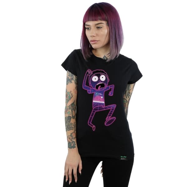 Rick And Morty Womens/Ladies Multiverse Run Cotton T-Shirt