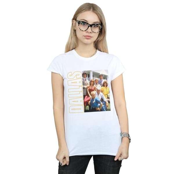 Dallas Womens/Ladies Ewing Family Photo Cotton T-Shirt
