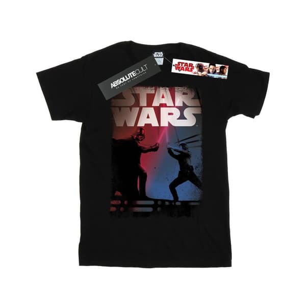 Star Wars Mens Fight Scene T-Shirt Black 3XL