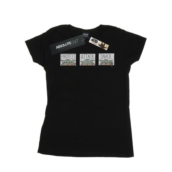 Star Wars Womens/Ladies The Mandalorian The Child Tiles Cotton T-Shirt