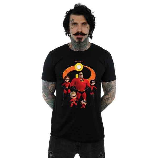 Disney T-shirt med grupplogotyp för herrar Incredibles 2