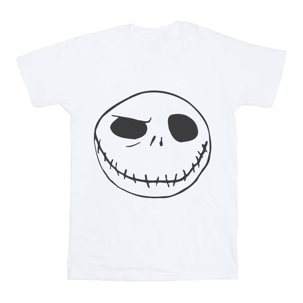 Disney Womens/Ladies Nightmare Before Christmas Jack´s Big Face Cotton Boyfriend T-Shirt
