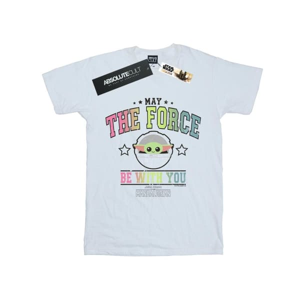 Star Wars Girls The Mandalorian The Force Collegiate Cotton T-Shirt