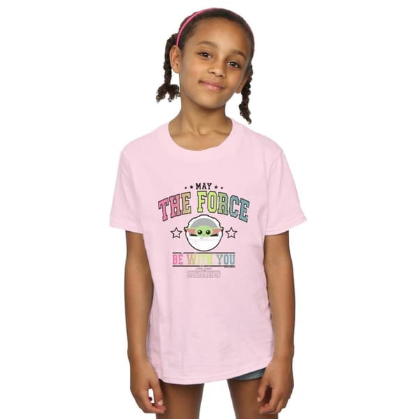 Star Wars Girls The Mandalorian The Force Collegiate Cotton T-Shirt
