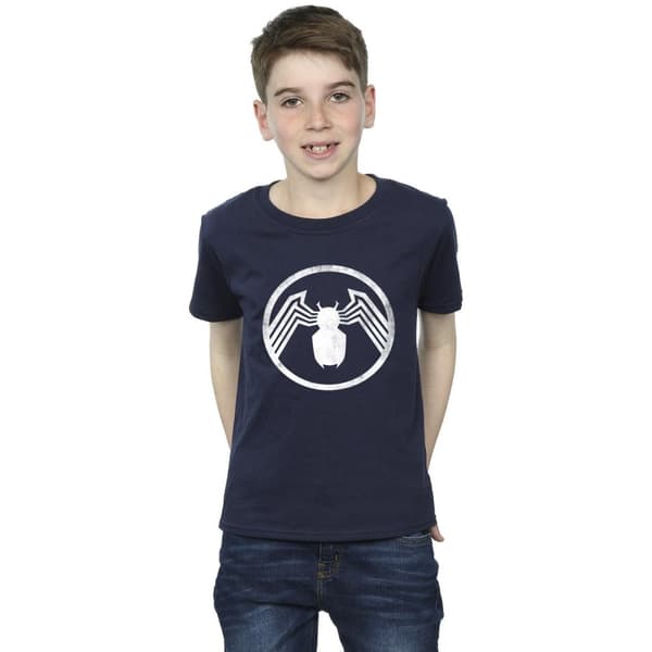 Marvel Boys Venom Logo Emblem T-Shirt