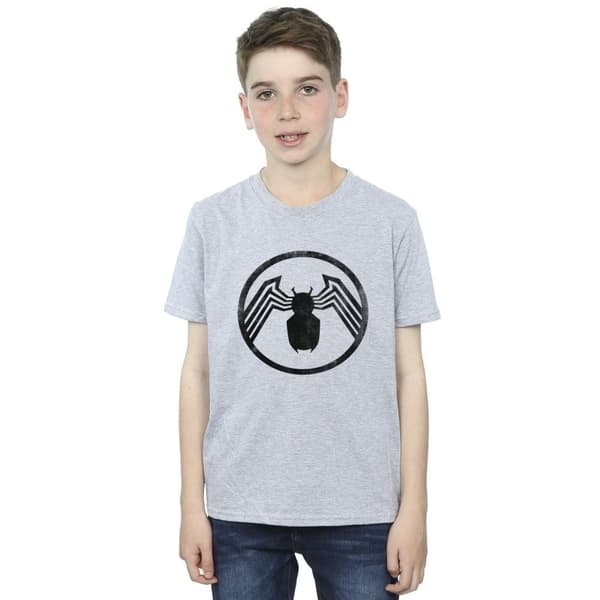 Marvel Boys Venom Logo Emblem T-Shirt