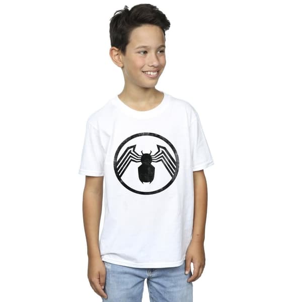 Marvel Boys Venom Logo Emblem T-Shirt