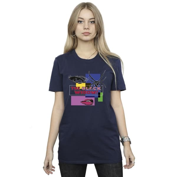 Marvel Womens/Ladies Black Widow Pop Art Cotton Boyfriend T-Shirt