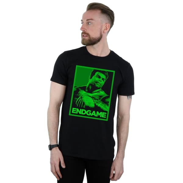 Marvel Mens Avengers Endgame Hulk Poster T-Shirt