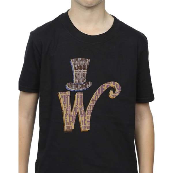 Willy Wonka Boys W Logo Hat T-Shirt