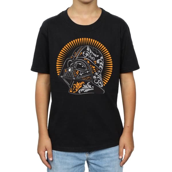 Star Wars Boys Darth Vader Dia De Los Muertos T-Shirt