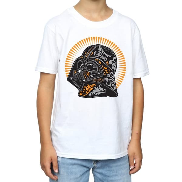 Star Wars Boys Darth Vader Dia De Los Muertos T-Shirt