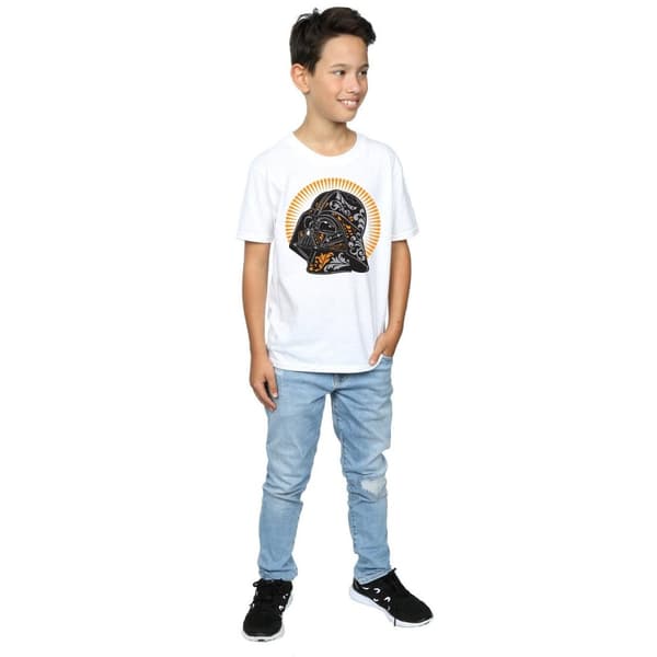 Star Wars Boys Darth Vader Dia De Los Muertos T-Shirt