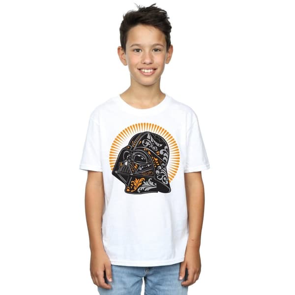 Star Wars Boys Darth Vader Dia De Los Muertos T-Shirt