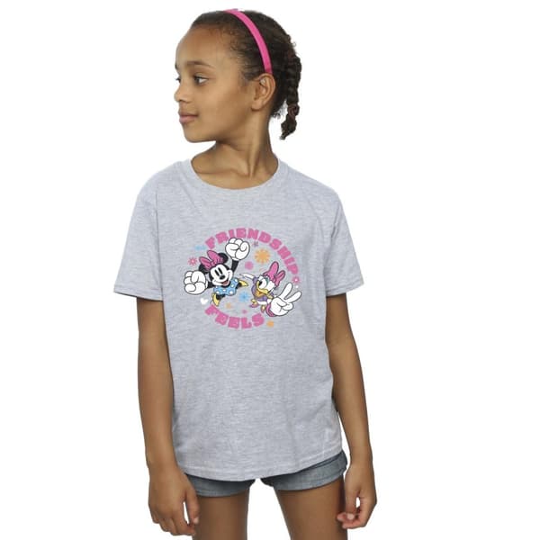 Disney Girls Minnie Mouse Daisy Friendship Cotton T-Shirt