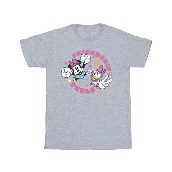 Disney Girls Minnie Mouse Daisy Friendship Cotton T-Shirt