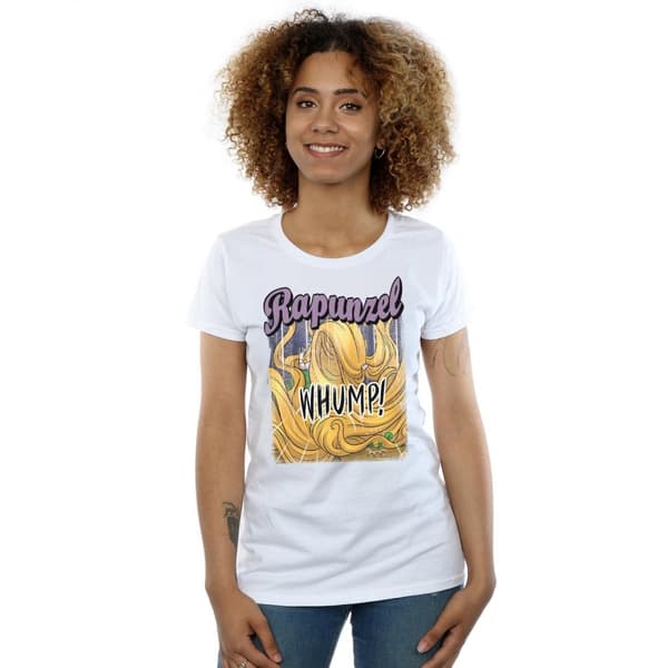 Disney Womens/Ladies Tangled Rapunzel Whump Cotton T-Shirt