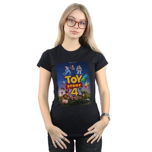 Disney Dam/Tjej Toy Story 4 Poster Art T-shirt i bomull