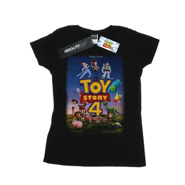 Disney Dam/Tjej Toy Story 4 Poster Art T-shirt i bomull