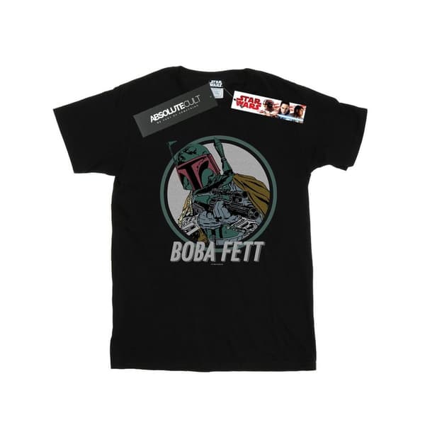 Star Wars Boba Fett Retro Circle T-shirt för pojkar Black 5-6 Years