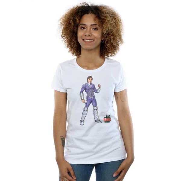 The Big Bang Theory Womens/Ladies Raj Superhero Cotton T-Shirt