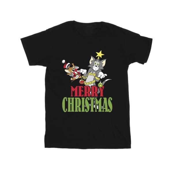 Tom And Jerry T-shirt med julkulor för pojkar