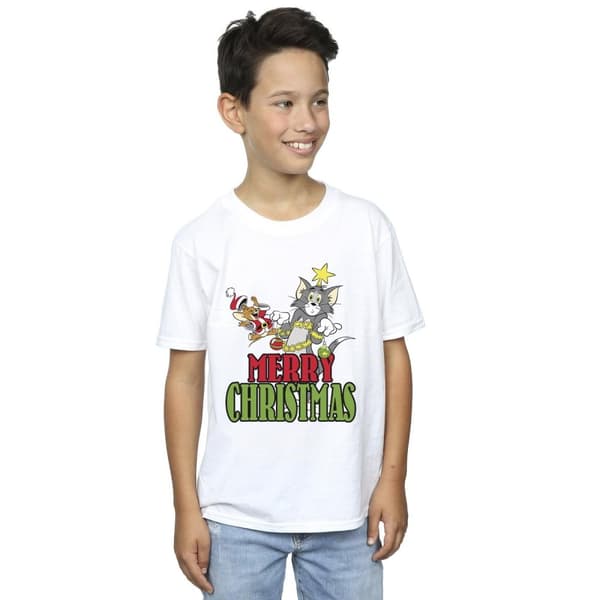 Tom And Jerry T-shirt med julkulor för pojkar