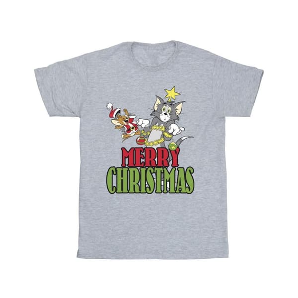 Tom And Jerry T-shirt med julkulor för pojkar