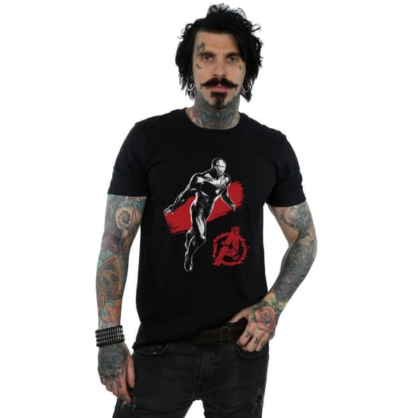 Marvel Mens Avengers Endgame Mono Iron Man T-Shirt