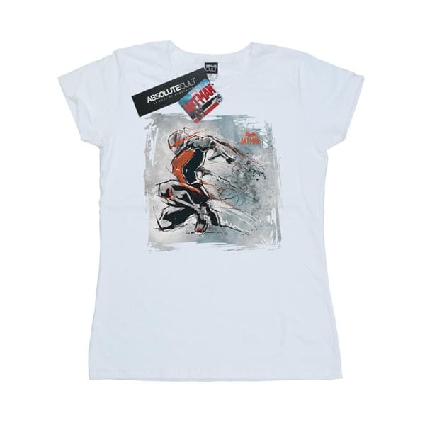 Marvel Womens/Ladies Ant-Man Art Sketch Cotton T-Shirt White S
