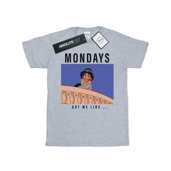 Disney Princess Mens Jasmine Mondays Got Me Like T-Shirt