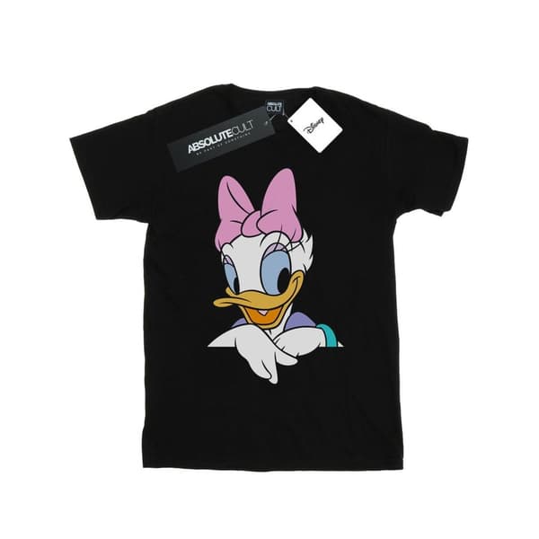Disney Womens/Ladies Daisy Duck Big Portrait Cotton Boyfriend T-Shirt