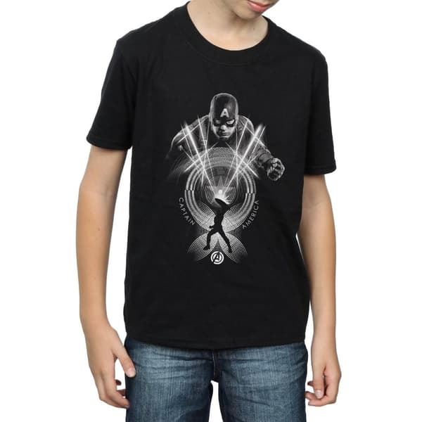 Marvel Boys Captain America Circle T-Shirt