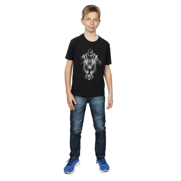 Marvel Boys Captain America Circle T-Shirt