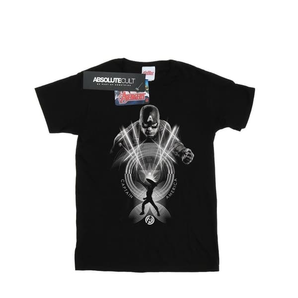 Marvel Boys Captain America Circle T-Shirt