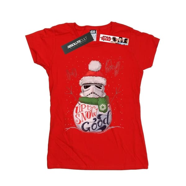 Star Wars Womens/Ladies Stormtrooper Up To Snow Good Cotton T-Shirt